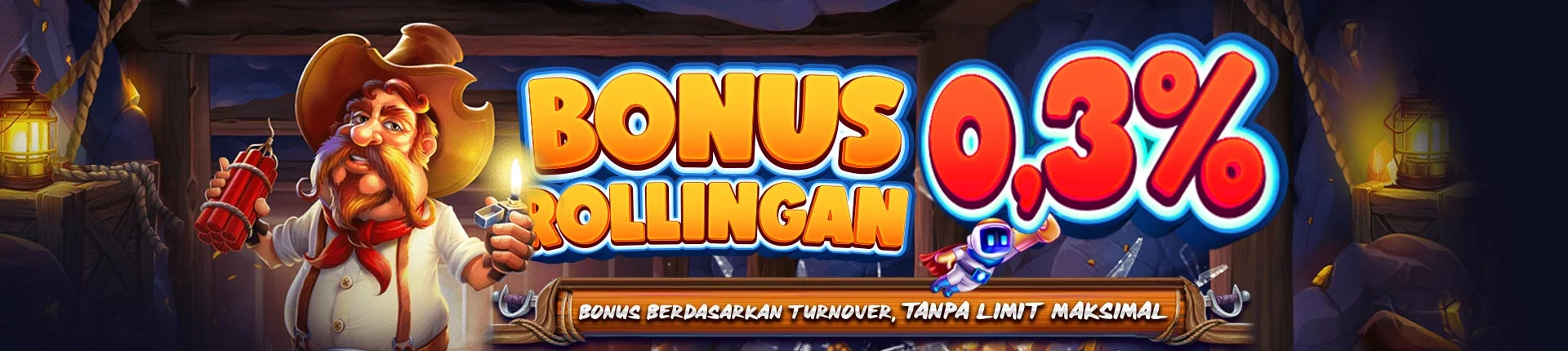 BONUS ROLLINGAN SLOT 0.3%